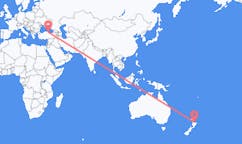 Flyg från Tauranga, Nya Zeeland till Samsun, Turkiet