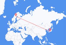 Flights from Kobe, Japan to Arvidsjaur, Sweden