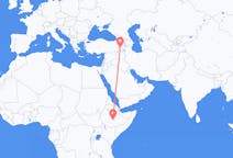 出发地 埃塞俄比亚出发地 戈巴目的地 土耳其厢形车的航班