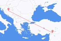 Flyreiser fra Banja Luka, Bosnia-Hercegovina til Gaziantep, Tyrkia