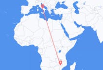 Flyreiser fra Tete, Mosambik til Napoli, Italia