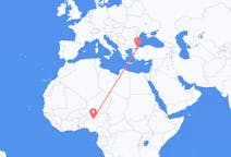 Flyreiser fra Kaduna, Nigeria til Istanbul, Tyrkia