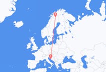 Flights from Zadar, Croatia to Kiruna, Sweden