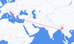 Flyreiser fra Bagan, Myanmar (Burma) til Lamezia Terme, Italia