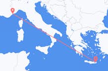 Flyrejser fra Sitia til Nice