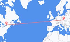 Flyreiser fra Kingston, Canada til Ostrava, Tsjekkia