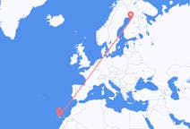 Flyreiser fra Uleåborg, Finland til Tenerife, Spania