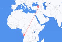 Vluchten van Luanda, Angola naar Elazig, Turkije