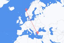 Flights from Samos, Greece to Molde, Norway