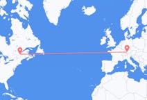 Flyreiser fra Québec, Canada til Memmingen, Tyskland