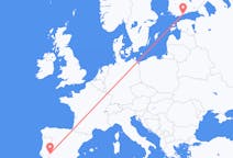 Flights from Badajoz, Spain to Helsinki, Finland