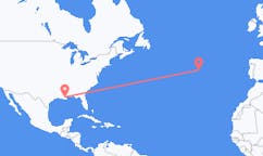 Flyg från New Orleans, USA till Corvo Island, Portugal