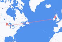 Flyreiser fra Minneapolis, USA til Dublin, Irland