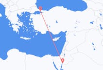 Vluchten van Akaba, Jordanië naar Istanboel, Turkije