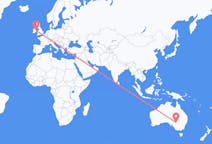 Flyrejser fra Broken Hill, Australien til Dublin, Irland