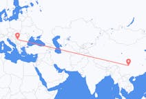 Flyg från Luzhou, Kina till Belgrad, Serbien