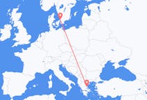 Flights from Angelholm to Volos