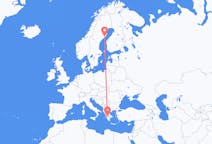 Flights from Patras, Greece to Umeå, Sweden