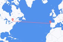 Flyg från Ottawa, Kanada till Vigo, Spanien