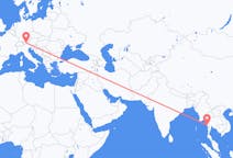 Flyrejser fra Dawei Township, Myanmar (Burma) til Innsbruck, Østrig
