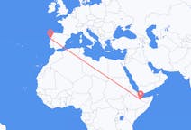 Flyreiser fra Hargeisa, til Porto