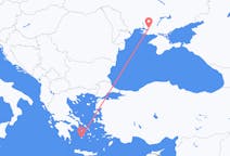 Loty z miasta Chersoń do miasta Plaka, Milos