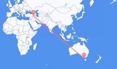 Vluchten van King Island, Australië naar Van, Turkije