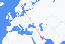 Flights from Abu Dhabi to Sundsvall