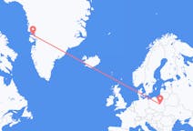 出发地 波兰华沙目的地 格陵兰卡修特的航班