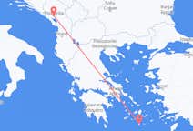 Lennot Podgoricasta Santorinille