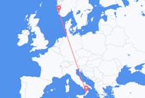 Flyreiser fra Stavanger, Norge til Lamezia Terme, Italia