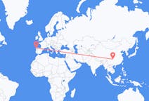 Flyrejser fra Chongqing til Santiago de Compostela
