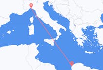 Flights from Benghazi to Genoa
