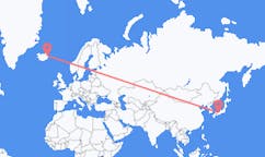 Flyreiser fra Kobe, Japan til Egilsstaðir, Island