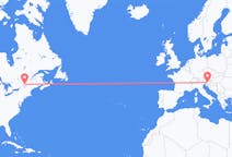 Flyreiser fra Montreal, til Ljubljana