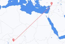 Flyreiser fra Ilorin, Nigeria til Gaziantep, Tyrkia