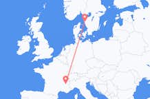 Flights from Grenoble to Gothenburg