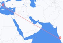 Fly fra Calicut til Syros
