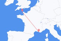 Flights from Alderney, Guernsey to Marseille, France