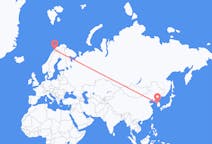 Flyreiser fra Seoul, Sør-Korea til Bardufoss, Norge