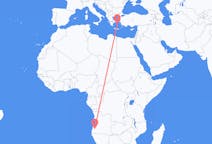 Flyreiser fra Lubango, Angola til Naxos, Hellas