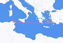 Fly fra Tunis til Astypalaia