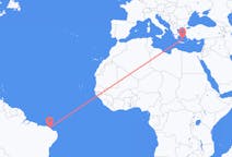 Flights from Fortaleza, Brazil to Santorini, Greece