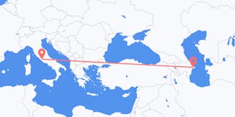 アゼルバイジャンからイタリアへのフライト