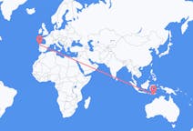 Flyrejser fra Kupang, Indonesien til Santiago de Compostela, Spanien