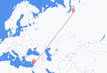 Flights from Beirut, Lebanon to Novy Urengoy, Russia