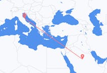 사우디 아라비아 알카심 지역에서 출발해 이탈리아 안코나로(으)로 가는 항공편