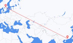 Flyrejser fra Guangzhou, Kina til Örebro, Sverige