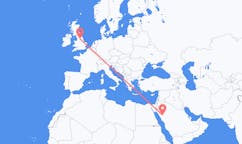 Flights from Al-`Ula, Saudi Arabia to Leeds, England