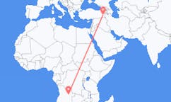 Flyreiser fra Luena, Angola til Van, Tyrkia